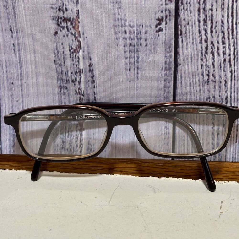 Authentic Polo Ralph Lauren 412 8PV Brown 51mm Eyeglasses Italy Frames Only